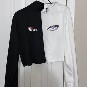 self-cropped naruto hoodie